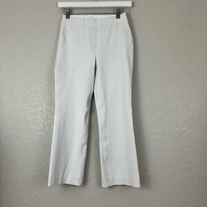 SPANX Kick Flare Pull On White Pants 4 Way Stretch Shaping Opaque Womens XS